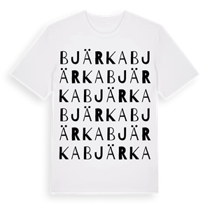 Bjärka ordlek t-shirt – ekologisk bomull t-shirt från Pinshirt