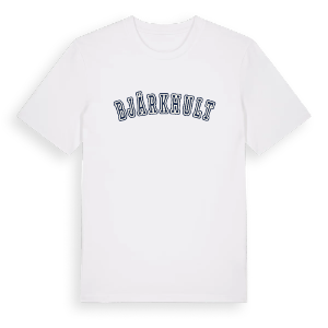 Bjärkhult college t-shirt – ekologisk bomull t-shirt från Pinshirt
