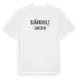 White t-shirt med Bjärkhult i Sverige t-shirt