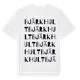 White t-shirt med Bjärkhult ordlek t-shirt