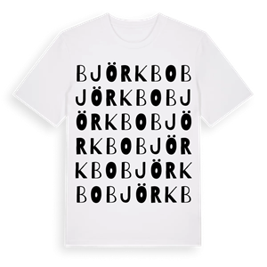Björkbo ordlek t-shirt – ekologisk bomull t-shirt från Pinshirt