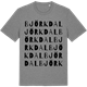 Mid Heather Gray t-shirt med Björkdal ordlek t-shirt