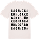 Vintage White t-shirt med Björkegård ordlek t-shirt