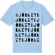 Blue Soul t-shirt med Björket ordlek t-shirt