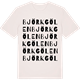 Vintage White t-shirt med Björkgölen ordlek t-shirt