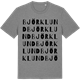 Mid Heather Gray t-shirt med Björklund ordlek t-shirt