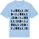 Blue Soul t-shirt med Björklunda ordlek t-shirt