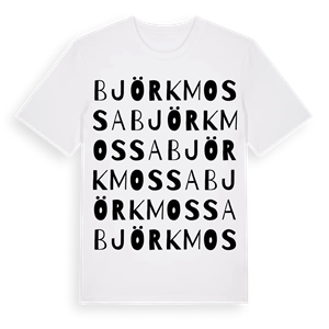 Björkmossa ordlek t-shirt – ekologisk bomull t-shirt från Pinshirt