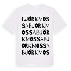 Björkmossa ordlek t-shirt – ekologisk bomull t-shirt från Pinshirt
