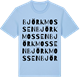 Blue Soul t-shirt med Björkmossen ordlek t-shirt