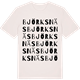 Vintage White t-shirt med Björksnäs ordlek t-shirt