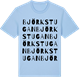 Blue Soul t-shirt med Björkstugan ordlek t-shirt