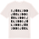 Vintage White t-shirt med Björkudd ordlek t-shirt