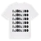 White t-shirt med Björkudd ordlek t-shirt