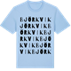 Blue Soul t-shirt med Björkvik ordlek t-shirt