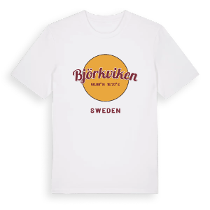 Björkviken cirkel t-shirt – ekologisk bomull t-shirt från Pinshirt