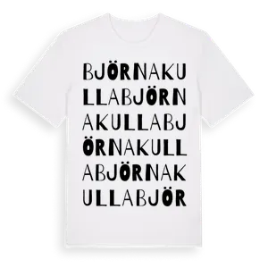 Björnakulla ordlek t-shirt – ekologisk bomull t-shirt från Pinshirt