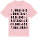Pink Cotton t-shirt med Björnäng ordlek t-shirt