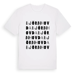Björnhovda ordlek t-shirt – ekologisk bomull t-shirt från Pinshirt