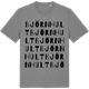 Mid Heather Gray t-shirt med Björnhult ordlek t-shirt