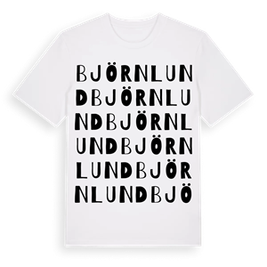 Björnlund ordlek t-shirt – ekologisk bomull t-shirt från Pinshirt