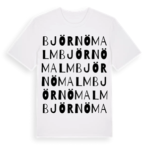 Björnö malm ordlek t-shirt – ekologisk bomull t-shirt från Pinshirt