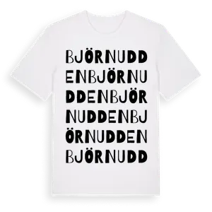 Björnudden ordlek t-shirt – ekologisk bomull t-shirt från Pinshirt