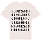 Vintage White t-shirt med Bjursjöholm ordlek t-shirt