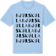 Blue Soul t-shirt med Bjurskulla ordlek t-shirt
