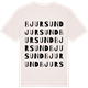 Vintage White t-shirt med Bjursund ordlek t-shirt