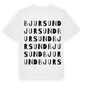 Bjursund ordlek t-shirt – ekologisk bomull t-shirt från Pinshirt