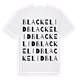 White t-shirt med Blackelid ordlek t-shirt