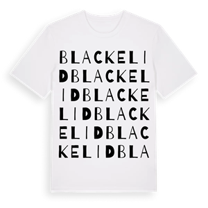 Blackelid ordlek t-shirt – ekologisk bomull t-shirt från Pinshirt