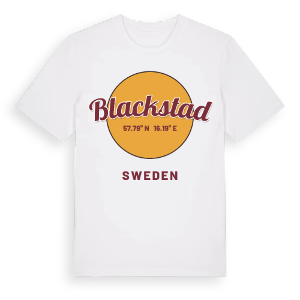 Blackstad cirkel t-shirt – ekologisk bomull t-shirt från Pinshirt