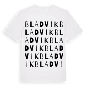 Bladvik ordlek t-shirt – ekologisk bomull t-shirt från Pinshirt