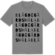 Mid Heather Gray t-shirt med Blägdegärdsmåla ordlek t-shirt