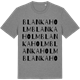 Mid Heather Gray t-shirt med Blankaholm ordlek t-shirt