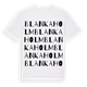 Blankaholm ordlek t-shirt