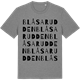 Mid Heather Gray t-shirt med Blåsarudden ordlek t-shirt