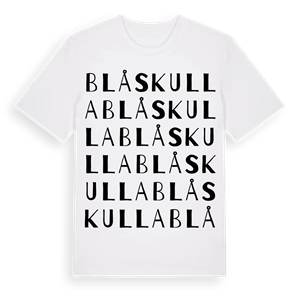 Blåskulla ordlek t-shirt – ekologisk bomull t-shirt från Pinshirt