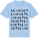 Blue Soul t-shirt med Blaxhult ordlek t-shirt