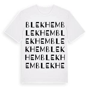 Blekhem ordlek t-shirt – ekologisk bomull t-shirt från Pinshirt