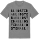 Mid Heather Gray t-shirt med Blidstena ordlek t-shirt