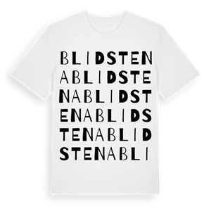 Blidstena ordlek t-shirt – ekologisk bomull t-shirt från Pinshirt