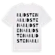 White t-shirt med Blidstena ordlek t-shirt