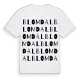 Blomdal ordlek t-shirt