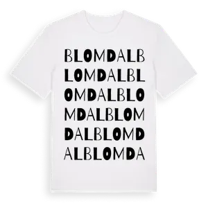 Blomdal ordlek t-shirt – ekologisk bomull t-shirt från Pinshirt