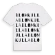 Blomkulla ordlek t-shirt