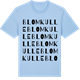 Blue Soul t-shirt med Blomkulle ordlek t-shirt