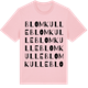 Pink Cotton t-shirt med Blomkulle ordlek t-shirt